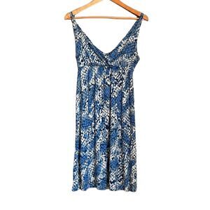 3 for $30! Joe Fresh pattered day blue midi dress